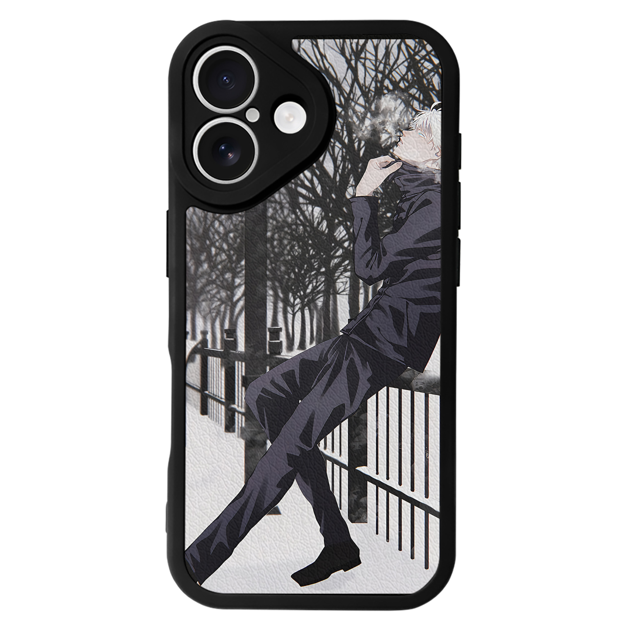 （画像用） 呪術廻戦 Jujutsu Kaisen 【iPhone 16シリーズ対応】シリコンスマホケース（レザー調） 材質：シリコン